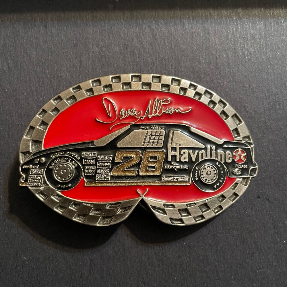 Davey Allison NASCAR belt buckle‎